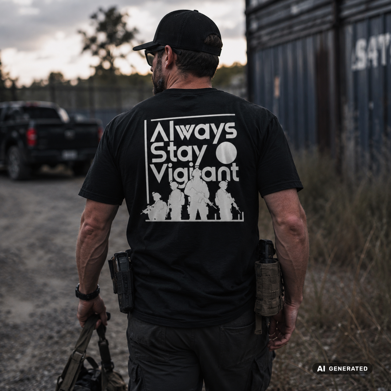 EU AI label - "Stay vigilant" Premium T-Shirt