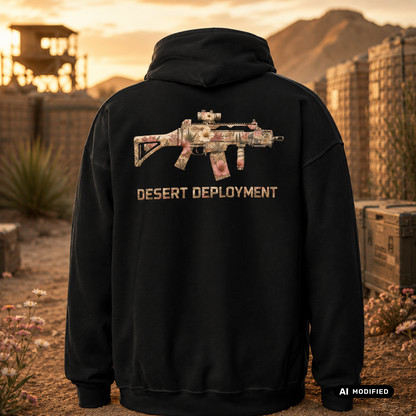 EU AI label - "G36c Desert Deployment" Premium Hoodie