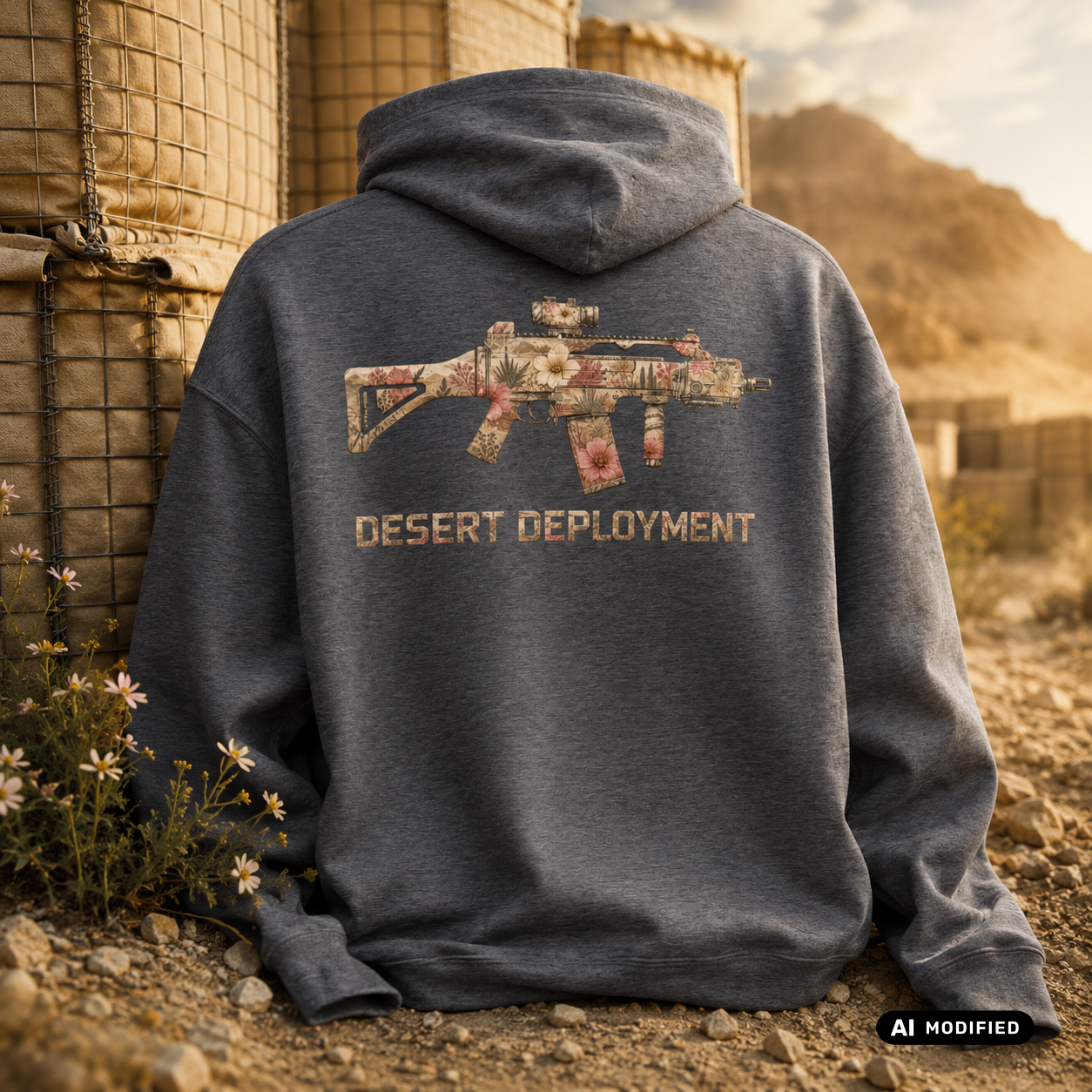 EU AI label - "G36c Desert Deployment" Premium Hoodie