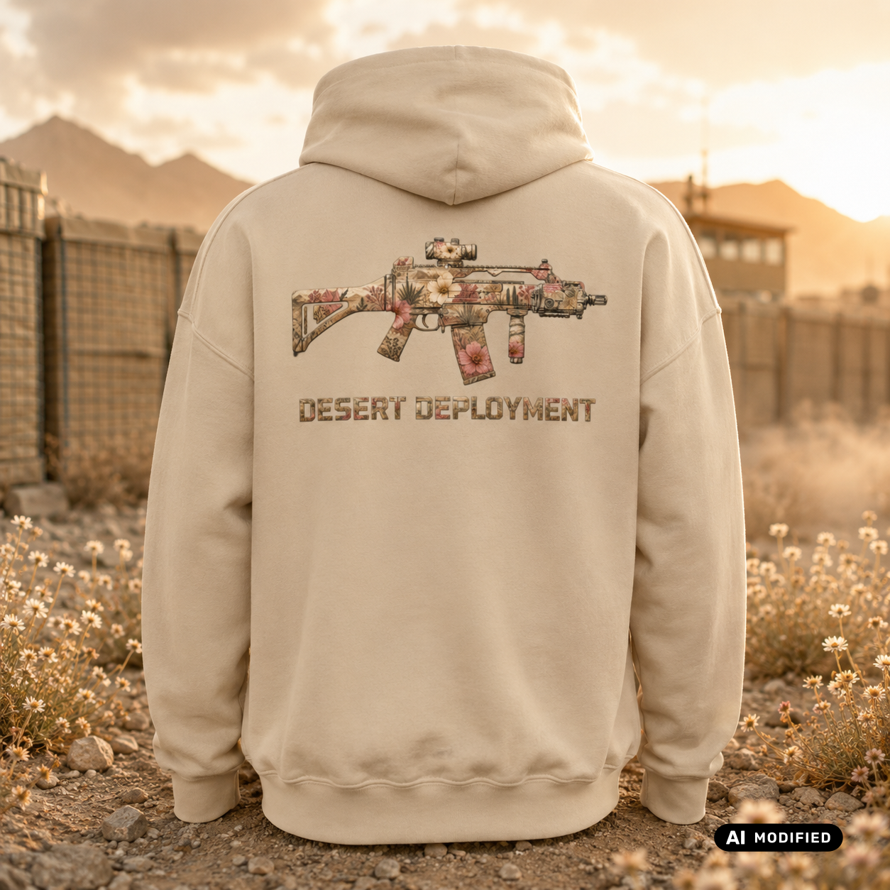 EU AI label - "G36c Desert Deployment" Premium Hoodie