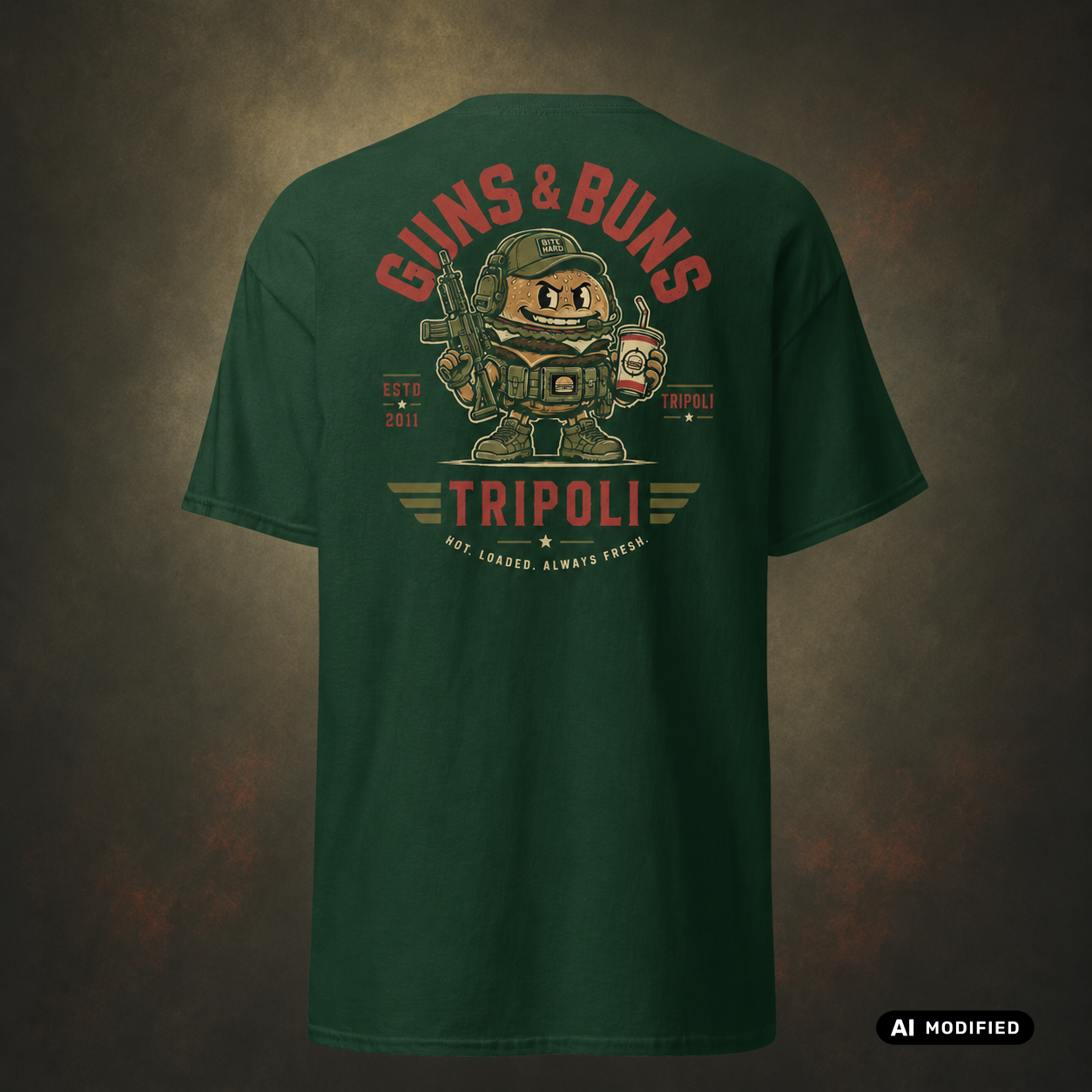 EU AI label - "Guns and Buns" Premium T-Shirt