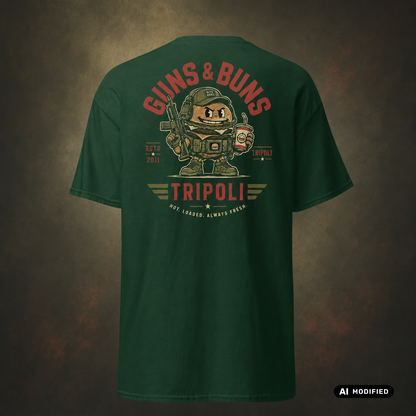 EU AI label - "Guns and Buns" Premium T-Shirt