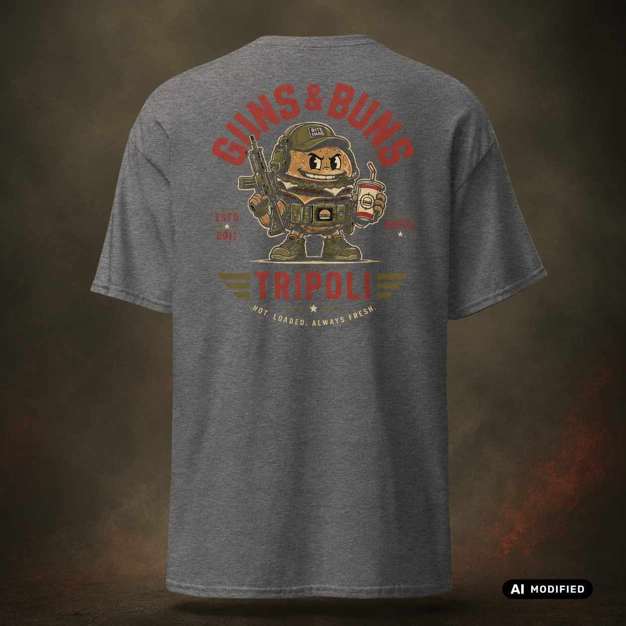 EU AI label - "Guns and Buns" Premium T-Shirt