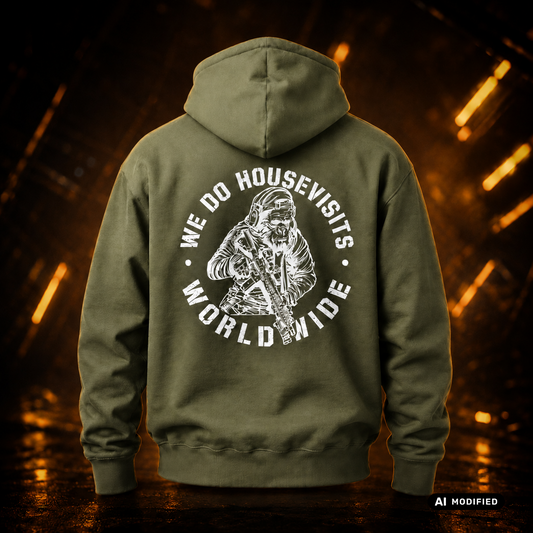 EU AI label - "Housevisits" Premium Hoodie