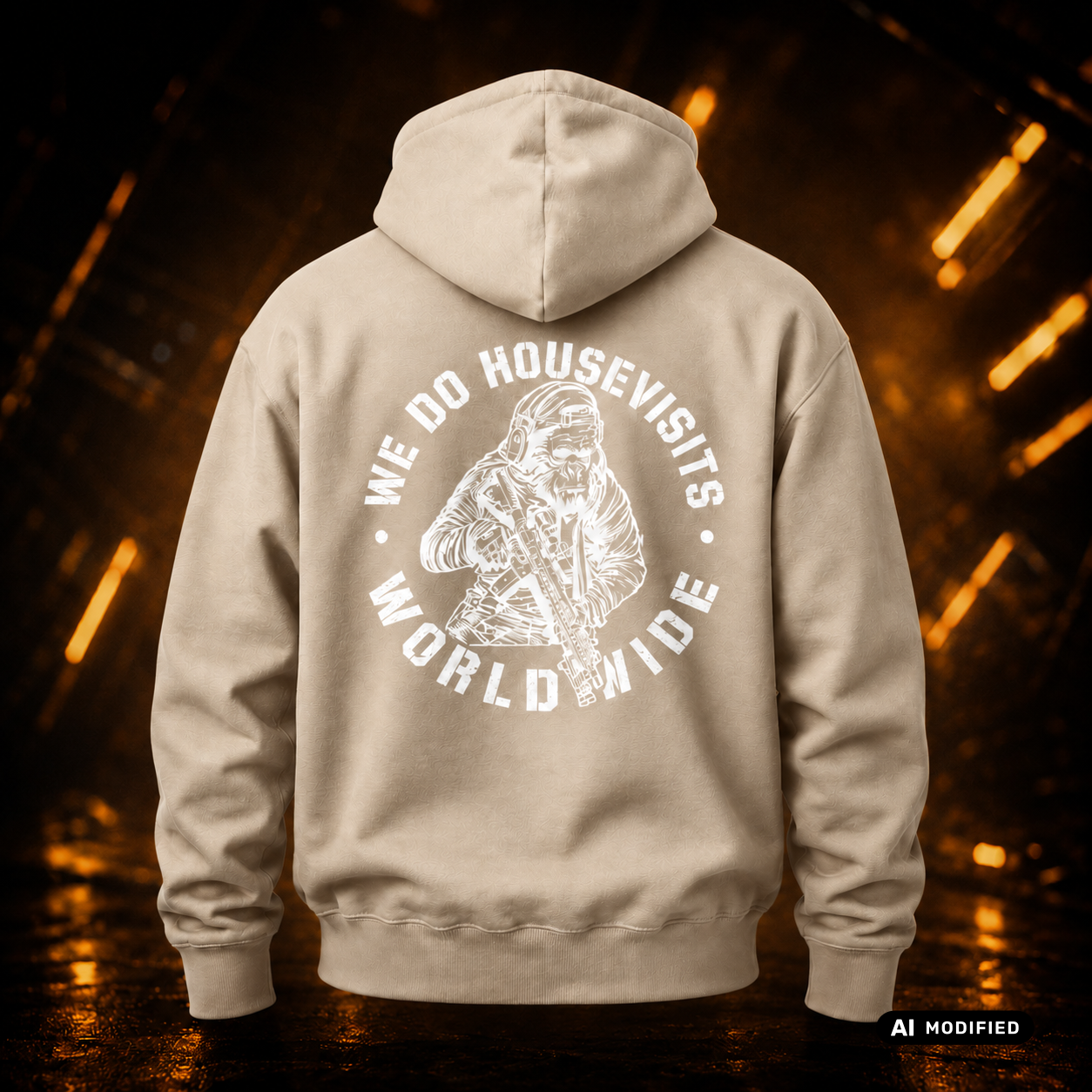 EU AI label - "Housevisits" Premium Hoodie
