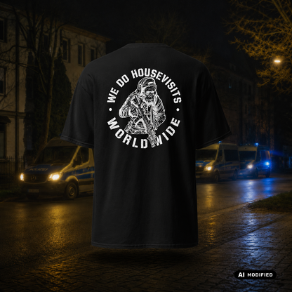 EU AI label - „Housevisits worldwide“ Premium T-Shirt