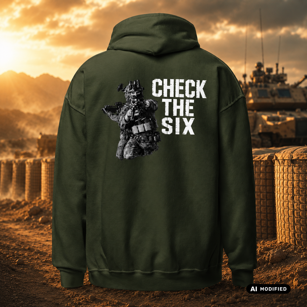 EU AI label - "Check the Six" Premium Hoodie