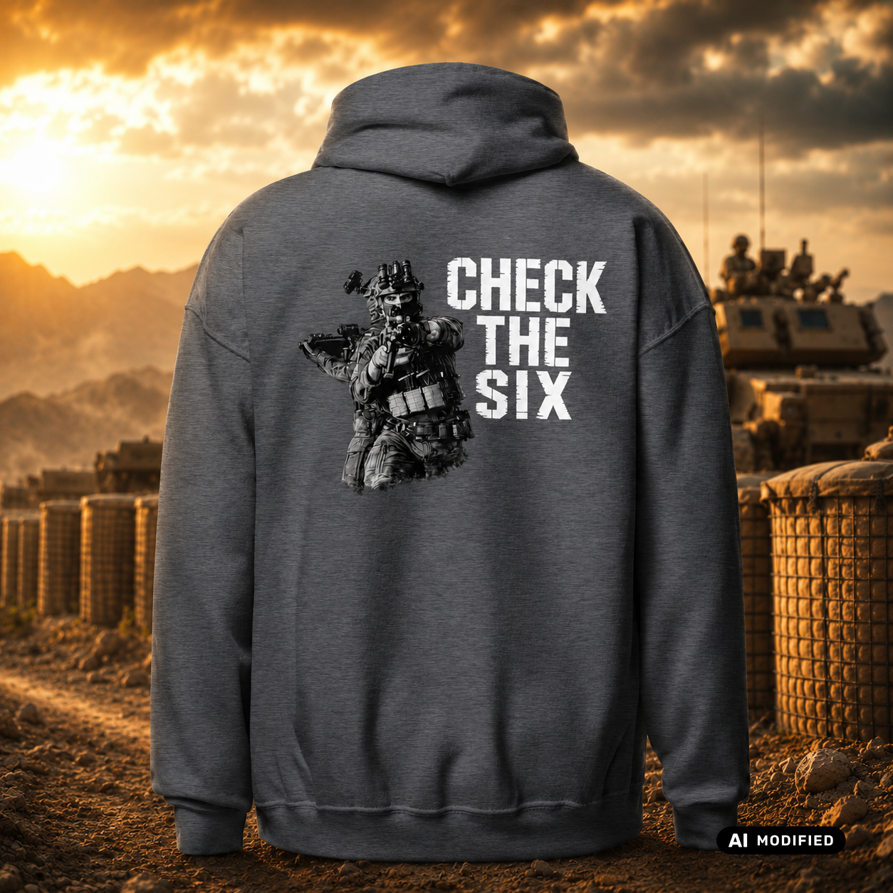 EU AI label - "Check the Six" Premium Hoodie